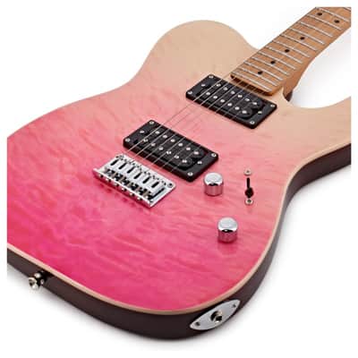 Jet JT-450 QTPK 450 Series Basswood Quilted Maple Body Canadian Roasted Maple Neck 6-String Electric Guitar image 4