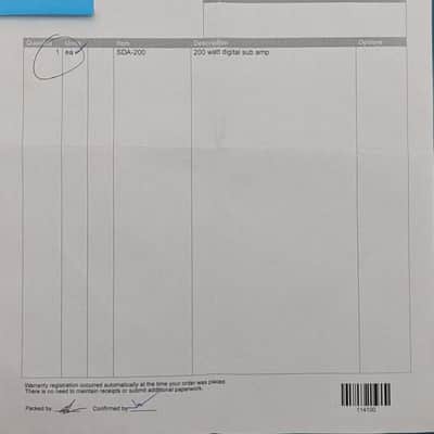 HTD SDA-200 200W Digital Subwoofer Amplifier NOS Unused w/ Original Paperwork image 14