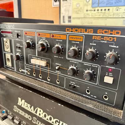 Roland RE-501 Space echo c 1980 original vintage analog tape delay chorus reverb MIJ japan image 4