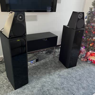 Meridian DSP6000 Floor Standing Speakers Late 90s Early 2000s Piano Black image 1