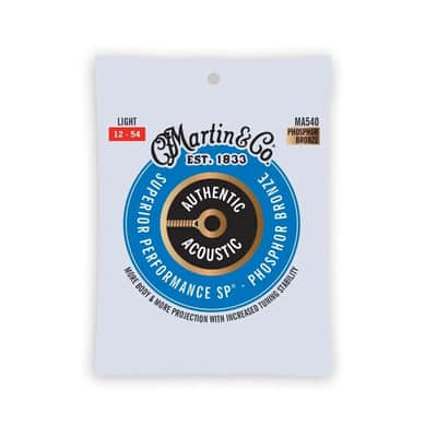 Martin Authentic SP Acoustic Guitar Strings, Phosphor Bronze, 12-54 - MA540 image 2