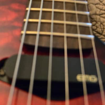 Warmoth Modern Tele Late 2010s - Deep Red Clear Gloss finish with Black Burst edges and black back. image 12