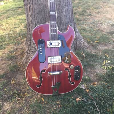 GOYA 1965 VINTAGE PANTHER BASS GUITAR - All Original - Case image 12