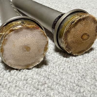 Aiwa DM-68 Stereo pair Vintage microphone w/cable, holder, case image 11