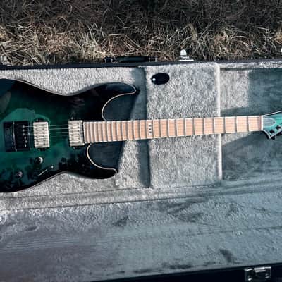 ESP E-II M-II NT BTB EverTune - Black Turquoise Burst – Made in Japan image 8
