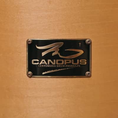 Canopus 12/14/18" RFM Maple Drum Set - Natural Oil image 13