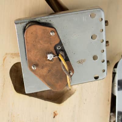 Fender Telecaster Solid Body Electric Guitar (1958), ser. #026990, black tolex hard shell case. image 20