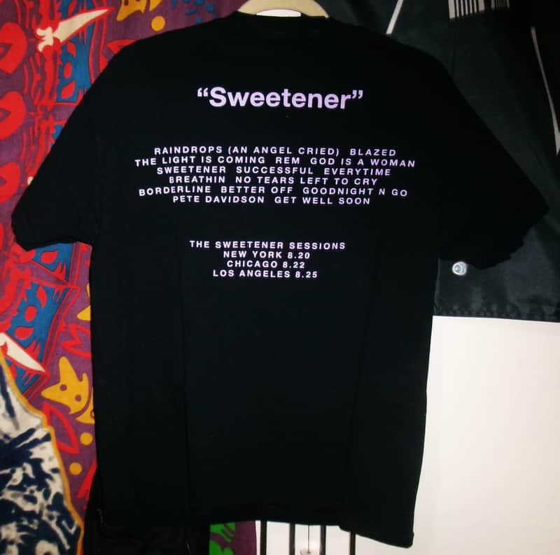 ariana grande sweetner sessions official L tee - pop r&b hip hop actress remix image 1