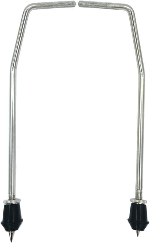 1 pr 9.5mm Vintage Style Gull Wing Bass Drum Spurs w/Srew On Tips - BDGWS-100 image 1