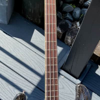 Mosrite Ventures Bass 1964 - 1st issue w/all early features Nitro'gard & Saucer knobs ready to enjoy ! image 8