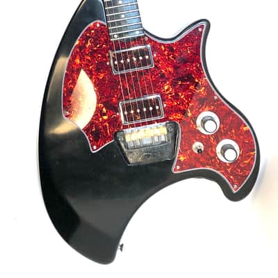 Ovation modified rat rod electric guitar rebuilt Breadwinner 1970s Black image 2