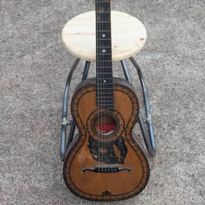 Ridi - 1900–1920s German Stauffer-Style Parlor Guitar – "Guaranteed Not to Split" image 1
