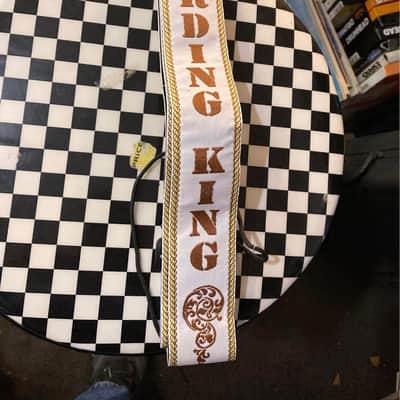 RECORDING KING acoustic or electric guitar strap Limited from cowboy scenic series NOS image 2