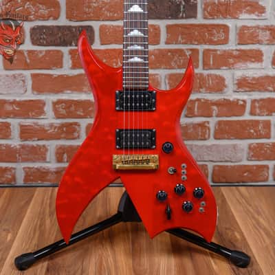 B.C. Rich Bich Six Transparent Red 1984 w/Hard Shell Case image 1