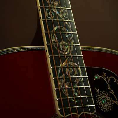 2017 Gibson SJ-200 Custom Vine Autumn Burst Acoustic Guitar J-200 image 5