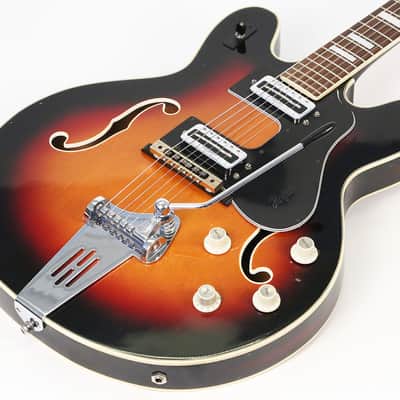 1967 Hofner 4572/V2 Verithin Hollowbody Electric Guitar - 100% All Original, Super Clean! image 3