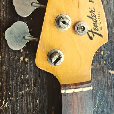 1977-78 Fender Fretless Precision Bass Neck, Rosewood Fingerboard, All Hardware Included image 3