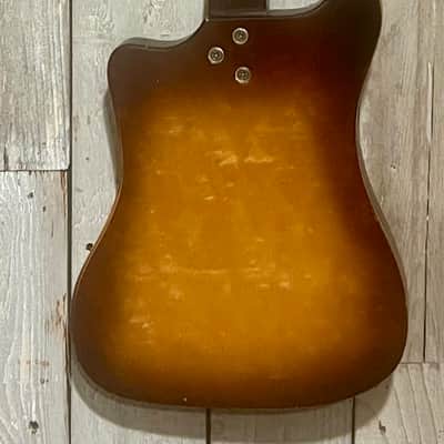1960's Kay K100 Vanguard Single Pickup, Sunburst , Killer Retro Vintage Old Kay ! image 9