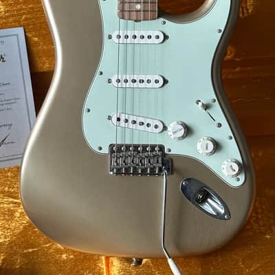 2014 Fender Custom Shop 1964 Stratocaster Shoreline Gold Flamed Maple Neck Closet Classic image 1