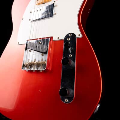 Pre Owned 2024 Fender Custom Shop Postmodern Telecaster HS Journeyman Relic Faded Aged Candy Tangerine With OHSC image 5