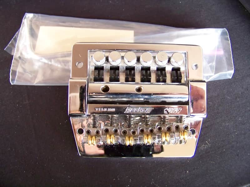 Kahler Flyer 2330 Tailpiece and Bridge Assembly with Vib Arm 1985 Chrome image 1