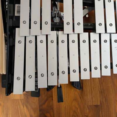 Mapex Student Bell Percussion Kit with metal xylophone instrument, soft case, metal stand, drum pad and mallets image 5