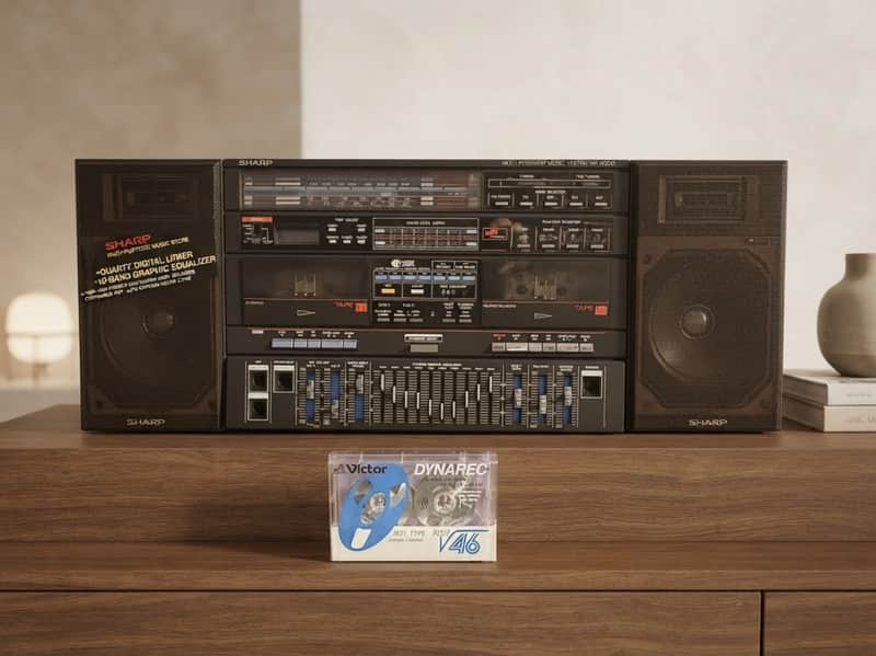 Sharp HK-9000Z Rare Vintage MINT Cassette Boombox Japan Serviced