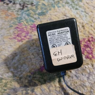 Electro-Harmonix THE WORM With POWER SUPPLY Analog Wah / Phaser / Vibrato / Tremolo 2008 - Present - Black / Tan image 6