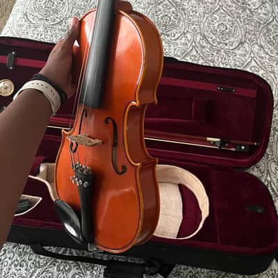 H. Luger CV500 3/4-4/4 Violin mid-90s - Light Brown/Ombre Orange image 5
