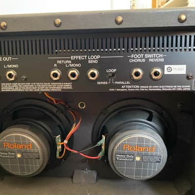 Roland JC-22 Jazz Chorus 2-Channel 30-Watt 2x6.5" Guitar Combo 2016 - Present - Black with Manual Bild 10