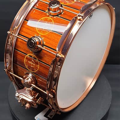 DW Neil Peart 6.5”x14” TIME MACHINE ICON Snare Drum No.198/250 BONUS TM Display Head !!! image 13