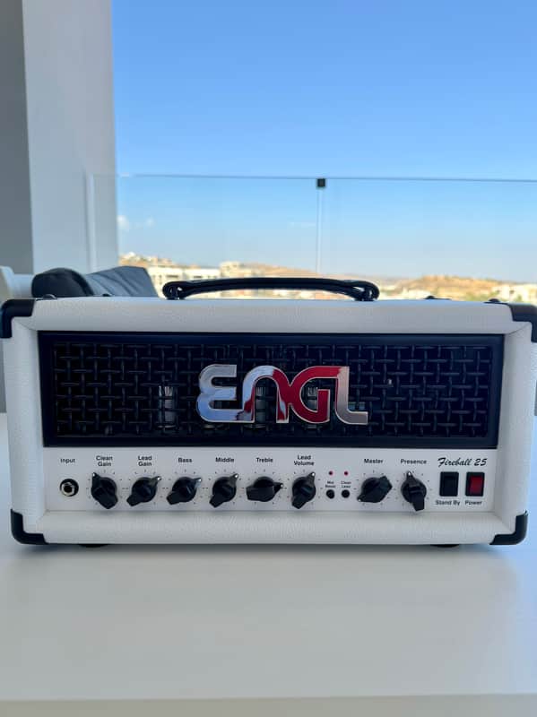 Engl Fireball 25 Type E633 2-Channel 25-Watt Guitar Amp Head 2019 - Present - White image 1