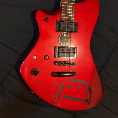 Left Handed Fernandes Vertigo Metallic Red Modded image 2