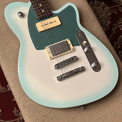 Reverend Double Agent OG Chronic Blue Burst Guitar image 3