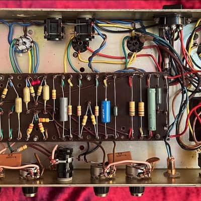 1970 Marshall JMP Bass 20 & Original 1969 Marshall Basketweave 4x10 Speaker Enclosure Plexi-Era RARE image 12