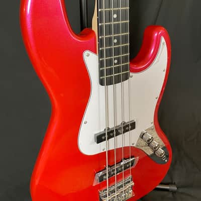 Harley Benton JB-20 CAR 2025 Candy Apple Red 4-String Jazz Bass Style image 2