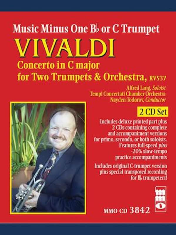 Vivaldi Concerto for Two Trumpets (Antonio Vivaldi) Music Minus One Book/2-CD S image 1