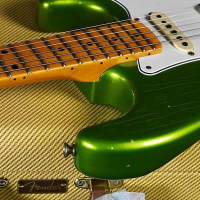 Fender Custom Shop Stratocaster 1955 Journeyman Relic HSS Lime Green 2024 - Lime Green image 4