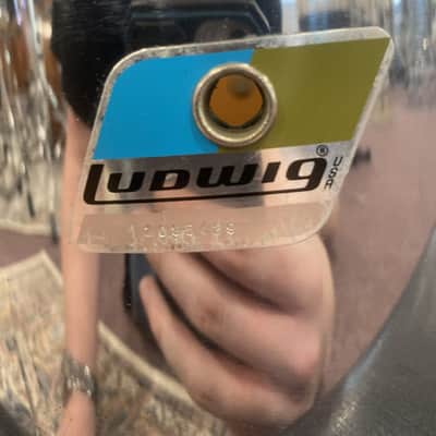 Ludwig 6x10" Chrome Over Wood Concert Tom - Blue & Olive Badge image 2