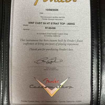 Fender Custom Shop 1959 Stratocaster Hardtail Time Capsule - Aged Blue Agave image 8