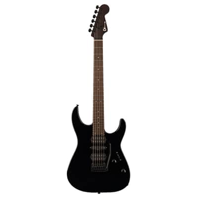 Used Charvel MJ DK24 HSH 2PT W Mahogany - Black w/Wenge FB image 2