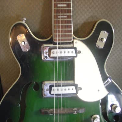 Encore Japan Emerald green Electric guitar Vintage image 6