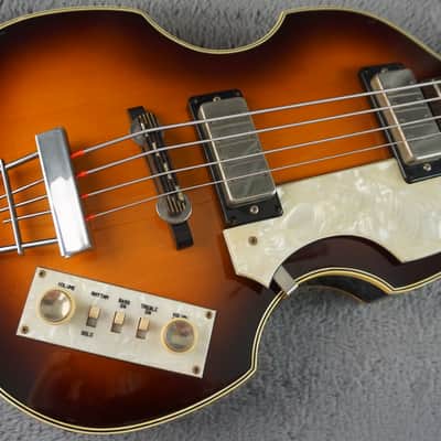 Greco Violin Bass - Sunburst Japan 4-String Bass image 6