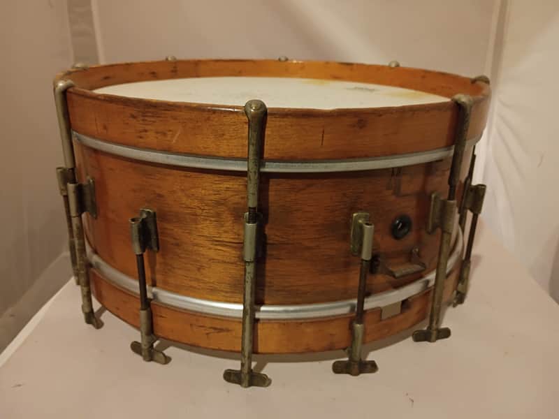 S.C. Adams The Thomas Separate Tension Snare Drum Peoria IL 1912 image 1