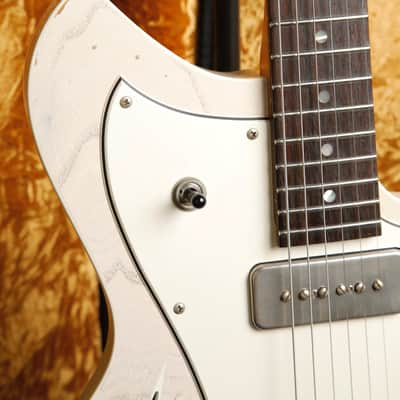 Novo Miris J Custom Mary Kaye White Electric Guitar image 5