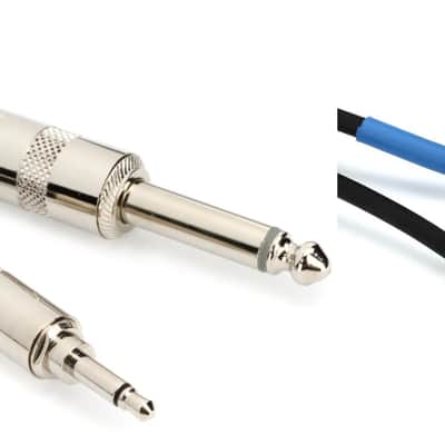 Pro Co PMQ-5 Excellines 3.5mm TS Male to 1/4-inch TS Male Cable - 5 foot Bundle with Pro Co PMQ-3 Excellines 3.5mm TS Male to 1/4-inch TS Male Cable - 3 foot image 1