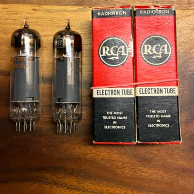 NOS Matched Pair RCA 6973 tubes image 3