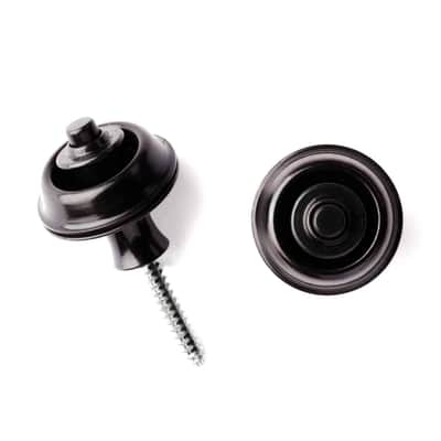Dunlop SLS1103BK Straplok Original Strap Retainer System, Black Oxide image 2