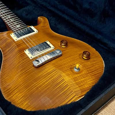 prs custom 24 10 top vintage yellow hollow birds 2008 | Reverb The