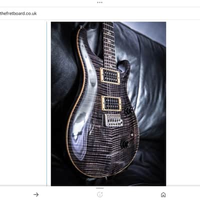 PRS Custom 24 1989 - Grey / black flame top image 1
